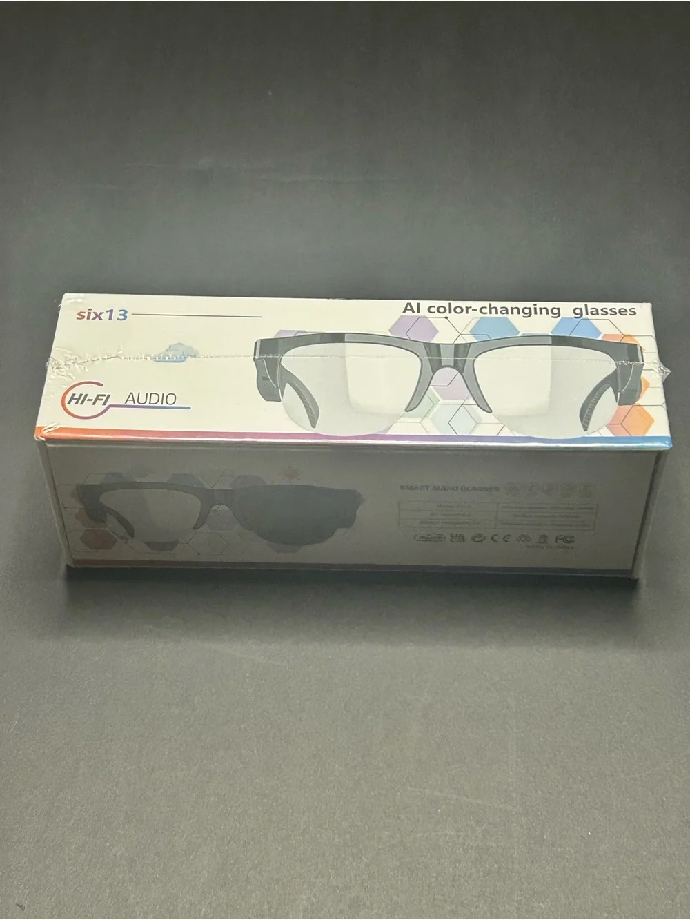 NIB six13 Smart Audio Glasses Bluetooth UV Color Changing Sunglasses
